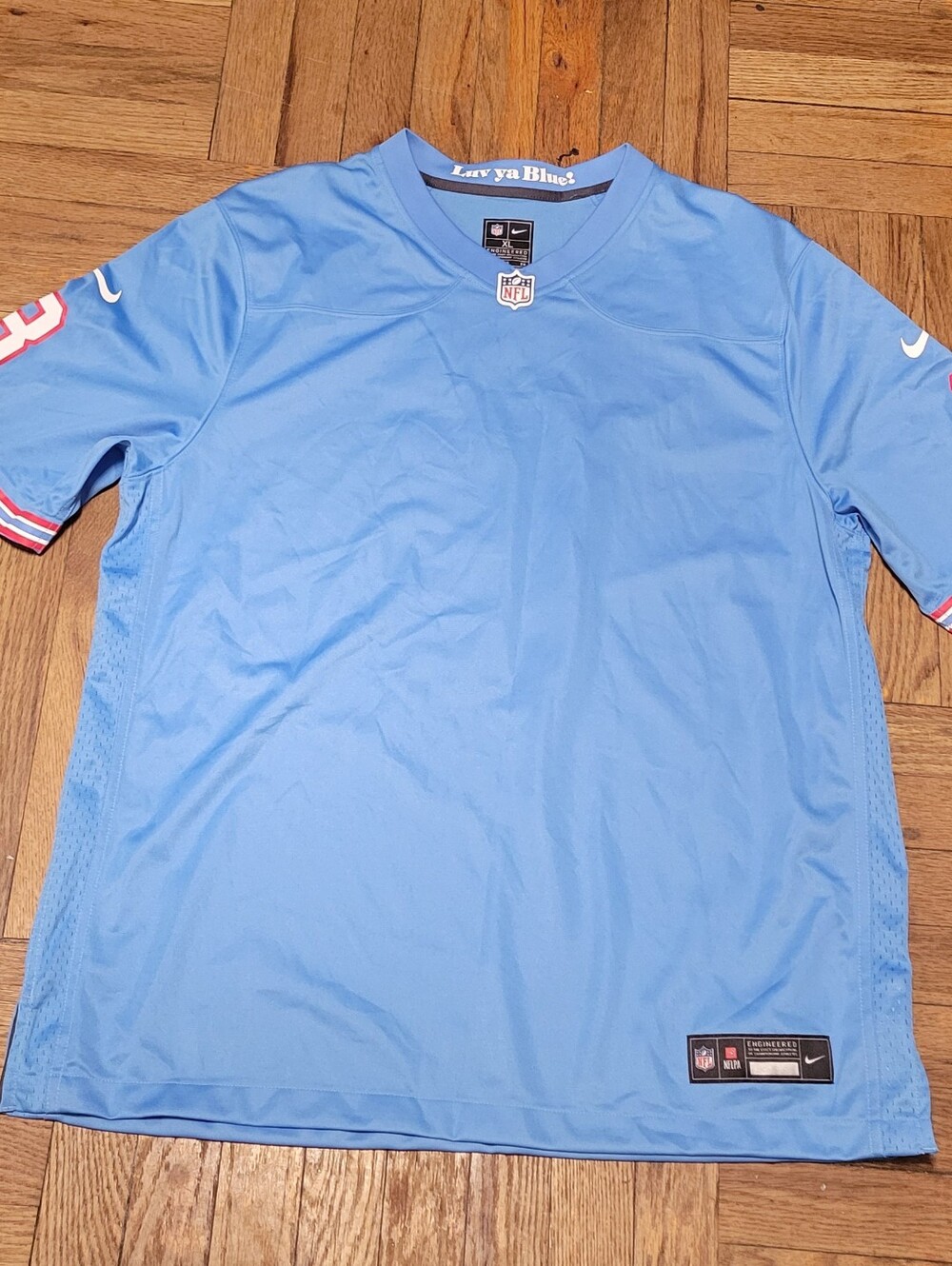 NFL "Luv ya Blue" Detroit Lions Jersey size XL
